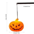 thumbnail image 6 of Battery Operated Mini Handheld LED Pumpkin Lantern, Small Jack-O'-Lantern Night Light, Compact Table Decor for Mantel Shelf, Holiday Party Tiered Tray and Indoor Halloween Decoration, 6 of 7