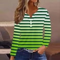 thumbnail image 2 of PuLe Women's Top Women's Casual 3/4 Sleeve T-Shirts Trendy 2024 Floral Gradient Graphic Blouses Casual V Neck Tops Work Tees Blouses, 2 of 5