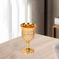 thumbnail image 2 of Rongfmy Classical Small Goblet, Glasses Carving Pattern Creative Elegant Gold, 2 of 9