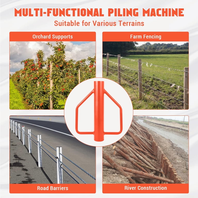 Fumingpal T Post Driver - Heavy Duty Fence Post Driver Hand Post Pounder