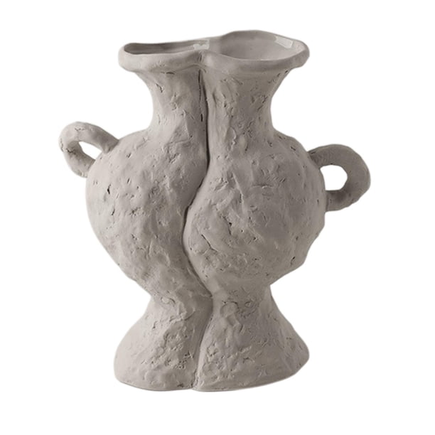 Jarrón de cerámica nórdica para flores, centro de mesa decorativo para el hogar y la sala de estar. B