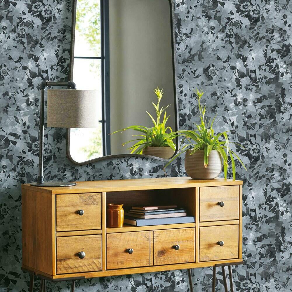 Wildflower Shadows Peel and Stick Wallpaper
