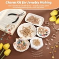 thumbnail image 3 of 500Pcs Lip Gloss Keychain Making Kit with Charms, DIY Bag Charm Kit Including Key Chain Hooks, Jump Rings, Lobster Clasps & Tools, Gold Enamel Craft Making Supplies for Adults Teens Gifts, 3 of 5