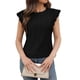 thumbnail image 1 of Blusa de Encaje con Cuello Alto para Mujer M Negra, 1 of 7