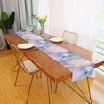 thumbnail image 2 of Yayeee Table Runner 90 inches Long for Home Kitchen Rectangle Dining Table Holiday Party Decoration, Purple Marble Pattern, 2 of 7