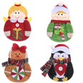thumbnail image 5 of Portacubiertos navideño, 4 piezas, cuchillos, tenedores, cucharas, bonita bolsa para vajilla, decoración de mesa de cocina para fiesta de cumpleaños de Navidad, 5 of 5