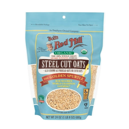 Bob's Red Mill Organic Steel Cut Oats, 24 Ounce (Best Steel Cut Oatmeal Brand)