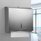 thumbnail image 1 of Paper Towel Dispenser, Stainless Steel Towel Dispenser, Lockable, Wall Mounted Tissue Dispenser, For Folded Towels For 250 To 400 Paper Towels,a, 1 of 5