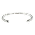 thumbnail image 3 of "Wherever you go…" Silver Stainless Steel Graduation Theme Hidden Message Gift for Her Cuff Bracelet with Gift Set, 3 of 12