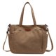 thumbnail image 1 of Bolso De Hombro Lona Mujer Tote Gran Capacidad Señora para Deporte Al Aire Libre Caqui, 1 of 8
