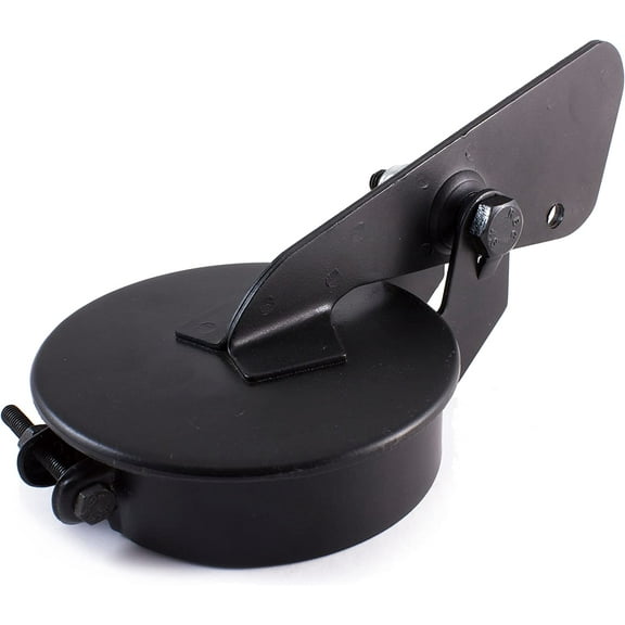 6" Inch Tractor Exhaust Silencer Weather Cap Muffler Cover Rain Flap 6" (Black)