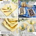thumbnail image 4 of Efavormart 10 Pack | 9"x6" Gold Paper Cardboard Serving Trays, Rectangle Party Platters - 400 GSM, 4 of 11