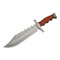 thumbnail image 2 of SZCO 4.75" Small Skinner Patch Knife, Full Tang Stainless Steel Blade with Burlwood Handle, Precision Fixed Blade Utility Tool with Leather Sheath for Hunting and Crafts, 2 of 3
