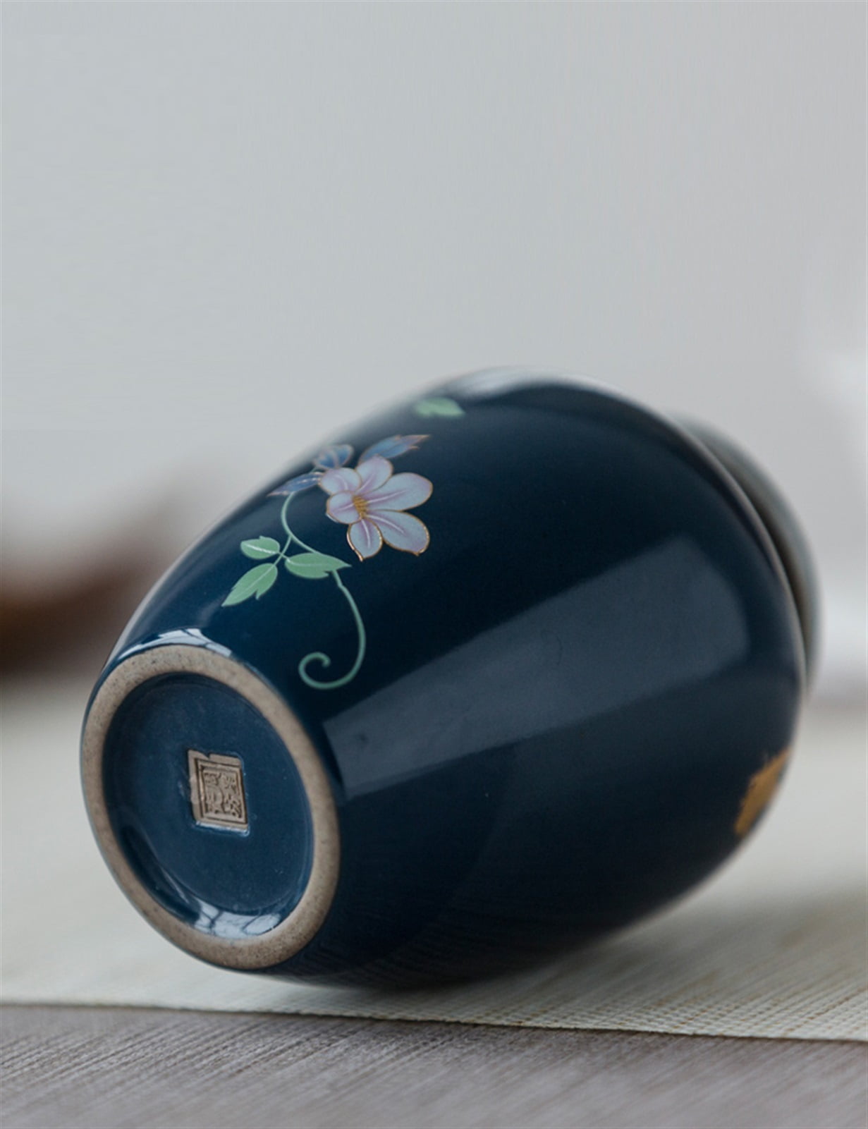 Hand Painted Variable Glaze Chinaware Cremation Urn Memorial Ceramics Pet Ashes Urn