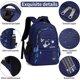 thumbnail image 2 of Kids Backpack Cute Lightweight Preschool Backpack for Toddler, Boys, Girls, Dark Blue, 2 of 4