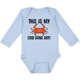 thumbnail image 3 of Inktastic This is My Crab Eating Shirt Boys or Girls Long Sleeve Baby Bodysuit, 3 of 5