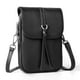 thumbnail image 1 of Bolso bandolera de cuero genuino negro para mujer, 1 of 7