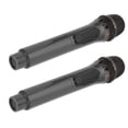 thumbnail image 4 of Micrófono inalámbrico, Gris 1 para 2 Banda de Micrófono Dinámico Universal Inalámbrico Portable V Band para Reunirse Para Bodas, 4 of 7