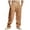 Yellow, variant on Ohufall Mens Cargo Pants Plus Size Solid Color Loose Fit Linen Trousers Fashion Casual Multi-Pocket Drawstring Elastic Waist Work Pants for Men