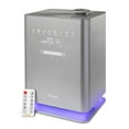 thumbnail image 2 of Crane Warm & Cool Mist Top Fill Humidifier with Remote, 1.2 Gallon, 500 Sq. Ft Coverage, UV Ionizing Light, Metallic, 2 of 4