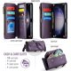 thumbnail image 2 of Caso de cartera Compatible con Samsung Galaxy S23 Más 6.6" RFID de Bloqueo 10-Titular de la Tarjeta de Cuero de la PU de la broche Magnético Correa Bolsillo con Cremallera caja del Teléfono, 2 of 9