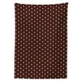 thumbnail image 3 of Ambesonne Abstract Tablecloth Rectangular Table Cover, Old Fashion Retro Dots, 60"x90", Brown Beige, 3 of 4