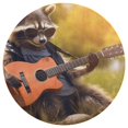 thumbnail image 3 of Raccoon Playing Guitar Round Rugs -Washable Non-Slip Small Round Area Rug Throw Soft Circle Rugs for Bedroom, Modern Print Indoor Carpet for Entryway Sofa Living Room, 3 of 7