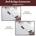 thumbnail image 7 of Continental Sleep, 74.8” Bed Bridge Pad, Twin to King Mattress Converter Kit, Gap Filler for Adjustable Mattresses, Good for Guests Stay Overs & Family Room, White, 7 of 7