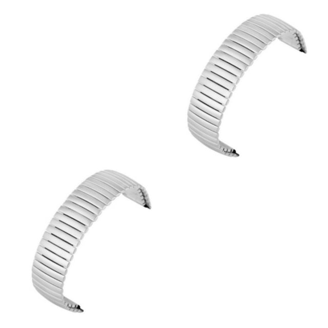 kurtrusly Elastic Stainless Steel Bracelet Add Touch Of Elegance To Wrist Durable 20MM silver 2Set