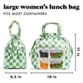 thumbnail image 7 of Fit & Fresh Lunch Bag For WomenCromwell Bag, Pistachio Checkerboard, 7 of 7