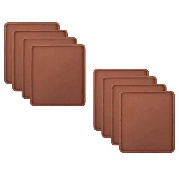 8PCS Silicone Dehydrator Mats with Edge - Silicone Sheets Compatible , Nonstick Silicone Tray Liner, High Temperature