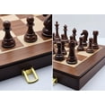 thumbnail image 3 of Juego de ajedrez BESTCHIC de madera plegable de 18" con piezas ponderadas, 3 of 9