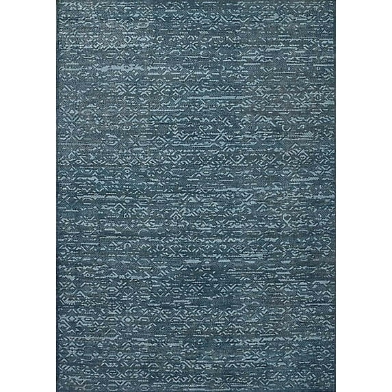 Ahgly Company Machine Washable Indoor Rectangle Industrial Modern Cadet Blue Green Area Rugs, 5' x 7'