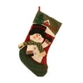 thumbnail image 2 of Wosthever Canotaje medias de Navidad árbol de Navidad decoración bolsa decoración colgante gran capacidad Santa Claus alce calcetines soporte Muñeco de nieve, 2 of 6