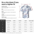 thumbnail image 6 of Lsque Rose Flowers pattern Hawaiian Shirt for Men, Unisex Summer Beach Casual Short Sleeve Button Down Shirts-Large, 6 of 9