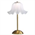 thumbnail image 1 of Lámpara LED Inalámbrica con Forma de Flor, Táctil, Recargable por USB, Decorativa, de Escritorio, Regulable, Luz de Lectura Tricolor B, 1 of 5