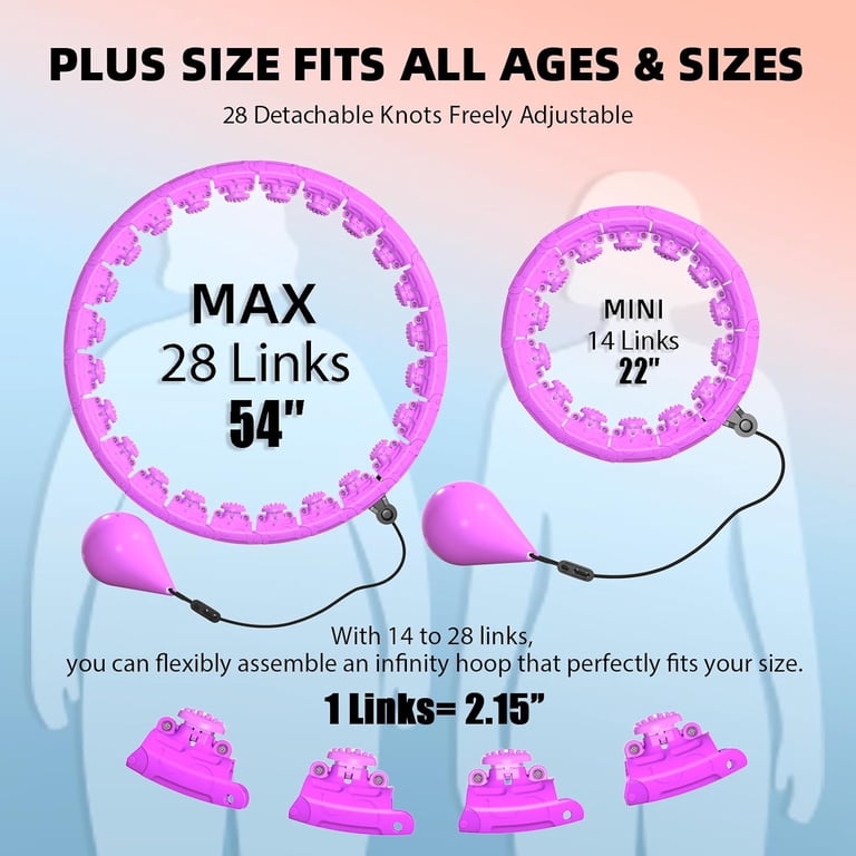 Exercise Ball JKSHMYT Weighted Hoops For Adults Weight Loss Hula Pilates Ring