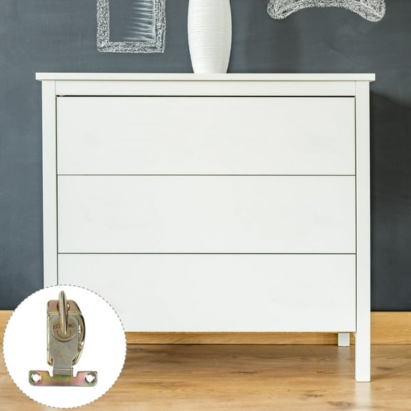 GOOHOCHY 4Pcs Golden Desk Lockers for Tables and Furniture Connecting Hardware