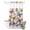 Off-White, variant on No Hook Shower Curtain, Colorful Butterfly Shower Curtains for Bathroom with See Through Top Window, Elegant Pastoral Butterflies Watercolor Waterproof & Washable Bath Curtain Long 72"x78"