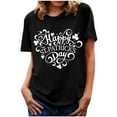 thumbnail image 1 of LSLJS Hauts de Mode pour Femmes Imprimé Manches Courtes Blouse Col Rond T-Shirt Drôle, Cadeaux pour Femmes, 1 of 4