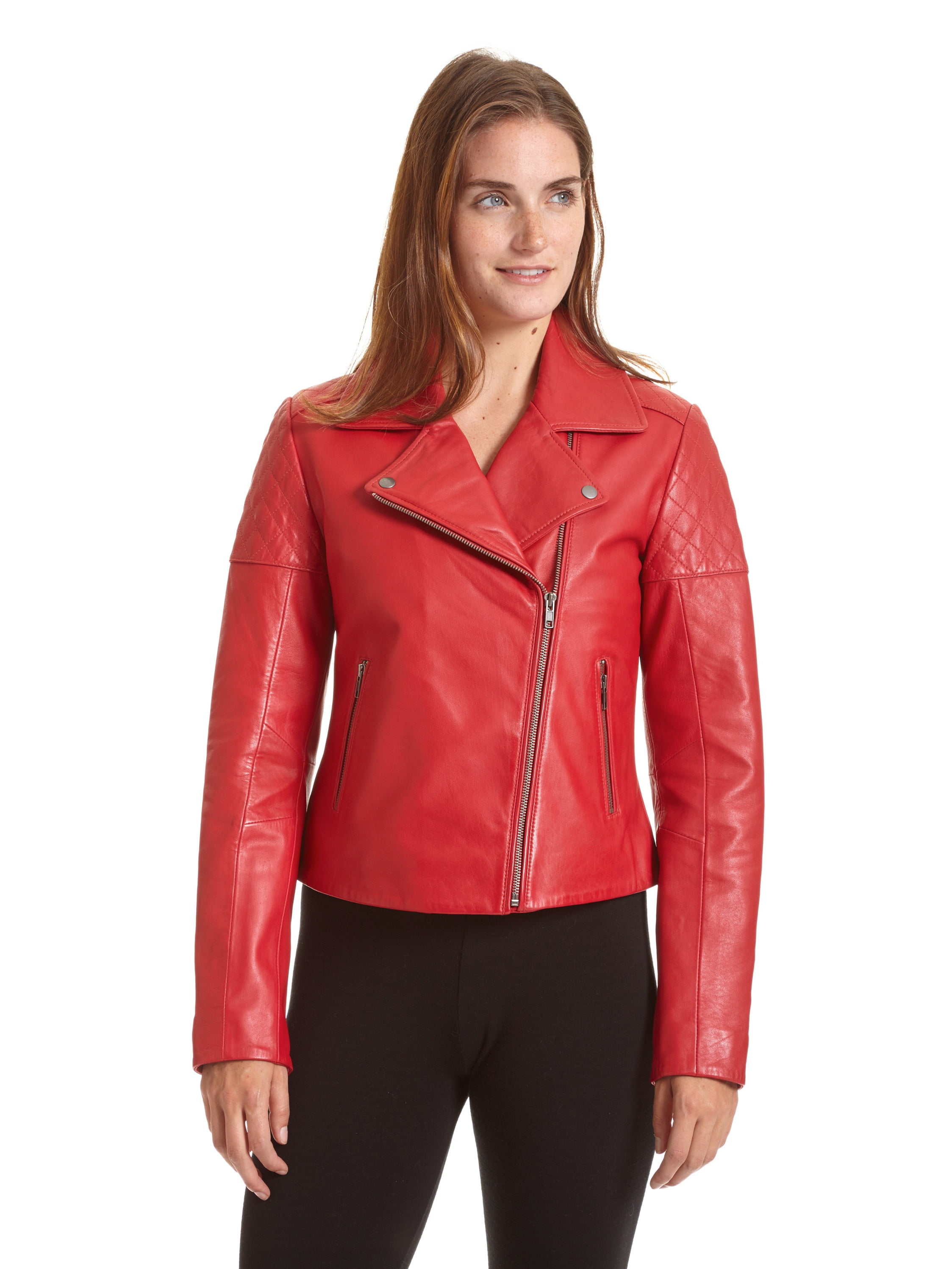 Women S Leather Updated Moto Jacket Com