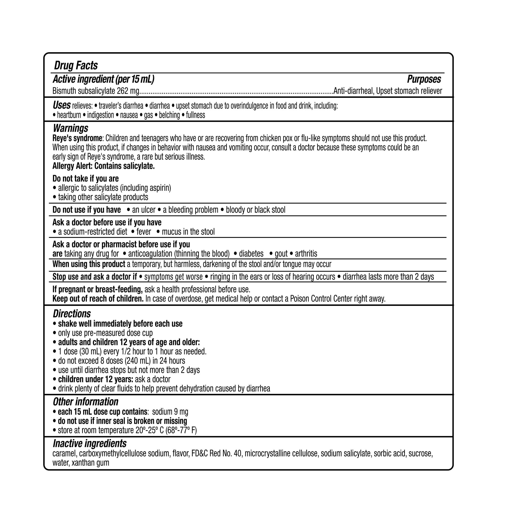 (3 pack) Kaopectate Anti-Diarrheal Sensitive Stomach Relief Liquid, Peppermint, 11oz