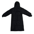 thumbnail image 5 of Wutalume Women's Solid Color Winter Thickened Loose Long Knee-length Cotton-padded Down Jacket Coat, Warm and Cozy, Oversized Design, Perfect for Extreme Cold Weather,Black L, 5 of 5