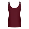 thumbnail image 5 of Summer Fashion Oversize Shirts for Womens 2025 Casual Sleeveless Solid Color Ladies V-Neck Top Blouse, 5 of 6
