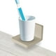 thumbnail image 3 of Estante Flotante Estante Colgante de Pared Sin Perforar Estante Flotante Repisas de Plástico Blanco con Estante Auto Colgante Adecuado para Sala de Estar Cocina y Baño, 3 of 5