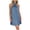 Blue, variant on Satin Mini Dress for Women Halter Neck Knot Front Cocktail Party Dress Sleeveless Elegant Loose Fit Beach Vacation Night Out, Blue XL