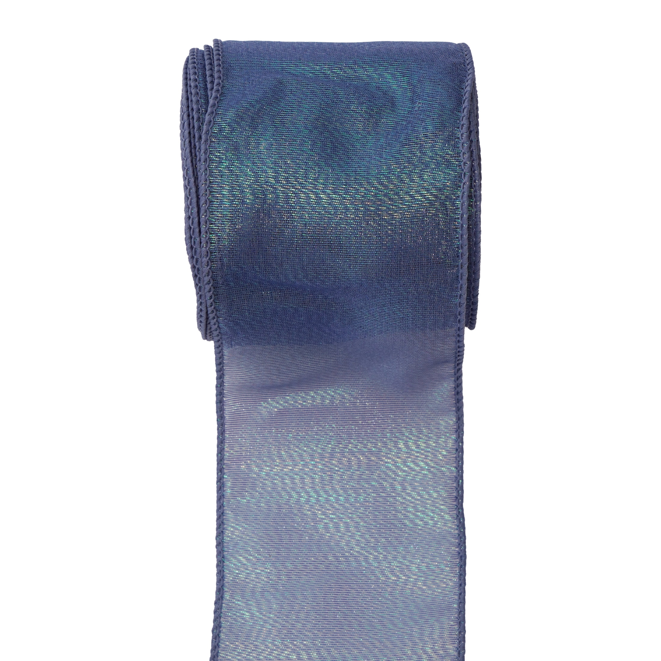 Blue Sheer Christmas Ribbon, 2.5" x 25', by Holiday Time