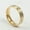 Boy's, variant on 18K Gold Plated Titanium Steel Silver Brushed Band Wedding Jewelry Couple Rings