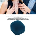 thumbnail image 3 of Velvet Jewelry Present Box Case Soft Luxurious Fashionable Storage Case for Proposal Blue Fit Necklaces Bracelets Pendants Rings Romantic Ambient Beautiful Accompaniment to Jewelry, 3 of 7