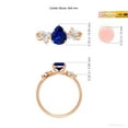 thumbnail image 5 of ANGARA Lab Grown 1.15 Ct Blue Sapphire Butterfly Engagement Ring for Women in 14K Rose Gold (Size-8x6mm) | September Birthstone, Anniversary, Jewelry Gift for Women | Lab-Grown Blue Sapphire Ring, 5 of 8